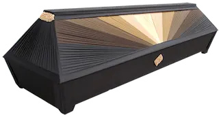 Auduma drapētais zārks bērēm